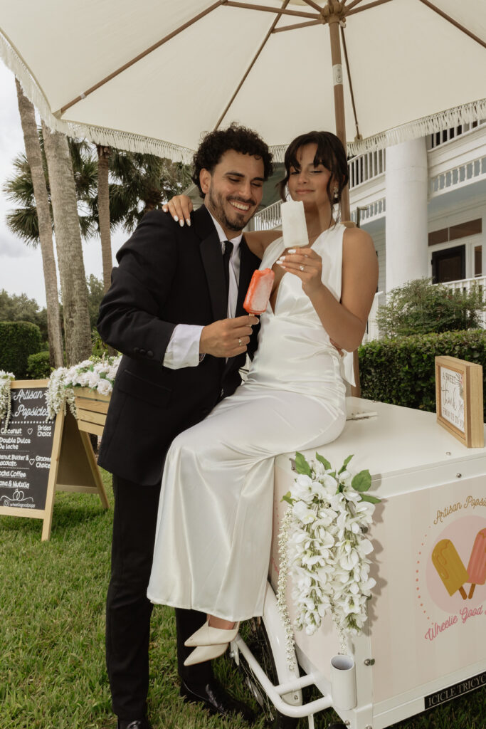 popsicle cart wedding vendor florida